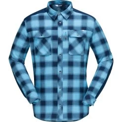 Norrona Svalbard Flannel Shirt Men - Heritage Blue/Indigo Night -Norrona 358632 00 d 771528