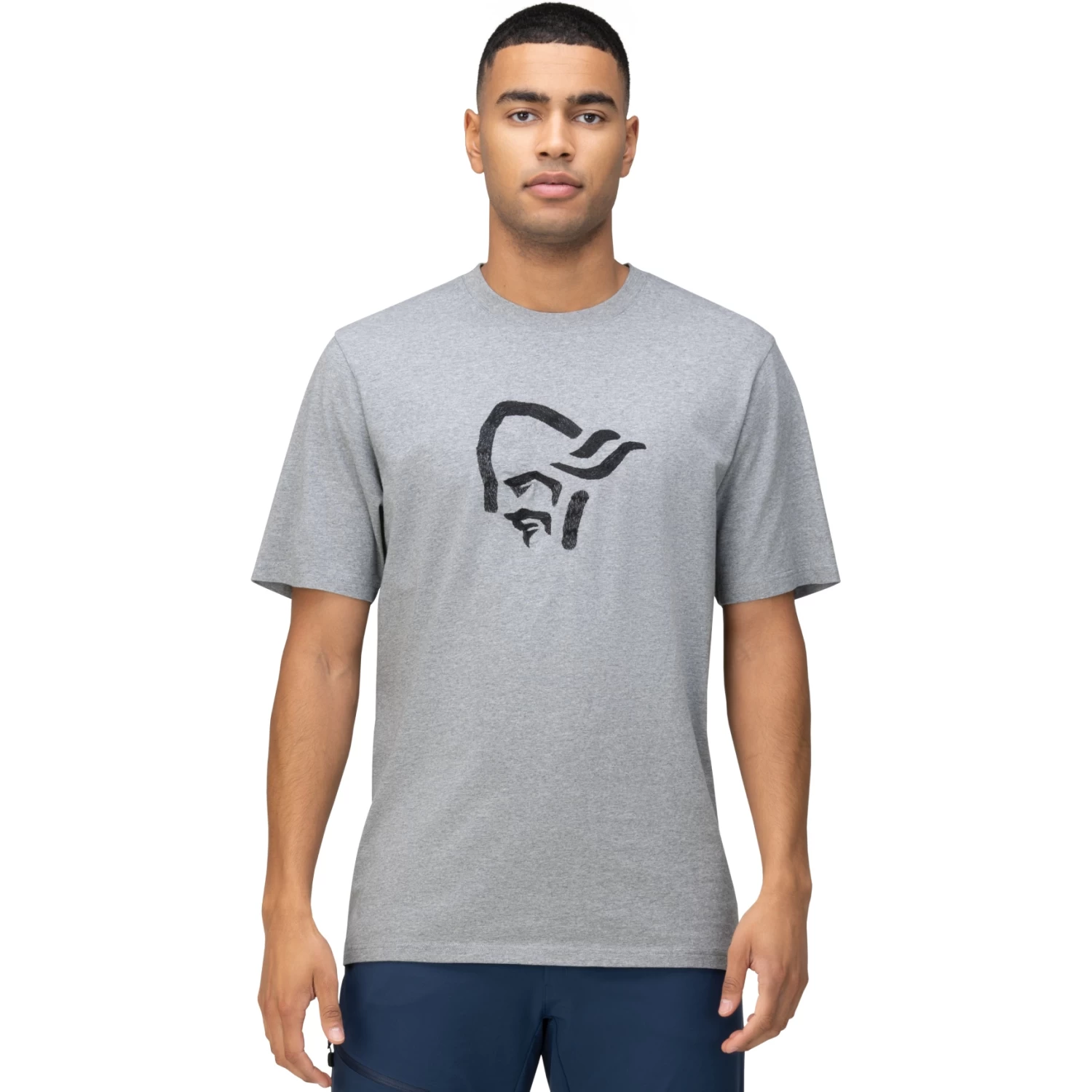 Norrona /29 Cotton Material Viking T-Shirt Men - Grey Melange 1 Norrona /29 Cotton Material Viking T-Shirt Men - Grey Melange