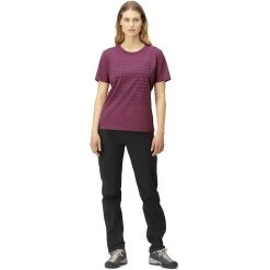 Norrona /29 Cotton Matrix T-shirt Women - Violet Quartz -Norrona norrona 29 cotton matrix t shirt women violet quartz model 1 1400208