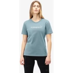 Norrona /29 Cotton Norrøna Viking T-Shirt Women - Tourmaline -Norrona norrona 29 cotton norrona viking t shirt women tourmaline model 1 1151644