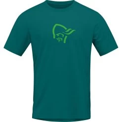 Norrona -Norrona norrona 29 cotton viking t shirt men everglade 2 1519298