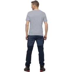 Norrona /29 Cotton Viking T-Shirt Men - Grey Melange/Caviar -Norrona norrona 29 cotton viking t shirt men grey melange caviar 2 1465749