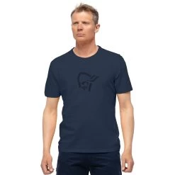 Norrona /29 Cotton Viking T-Shirt Men - Indigo Night/Sky Cap
