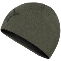 Norrona /29 Light MerinoUll Logo Beanie - Olive Night Melange