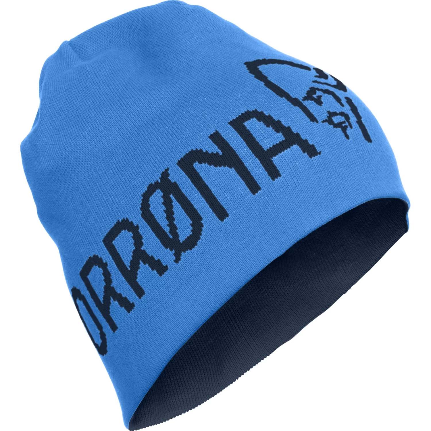 Norrona /29 Reversible Cotton Beanie - Campanula/Indigo Night 1 Norrona /29 Reversible Cotton Beanie - Campanula/Indigo Night