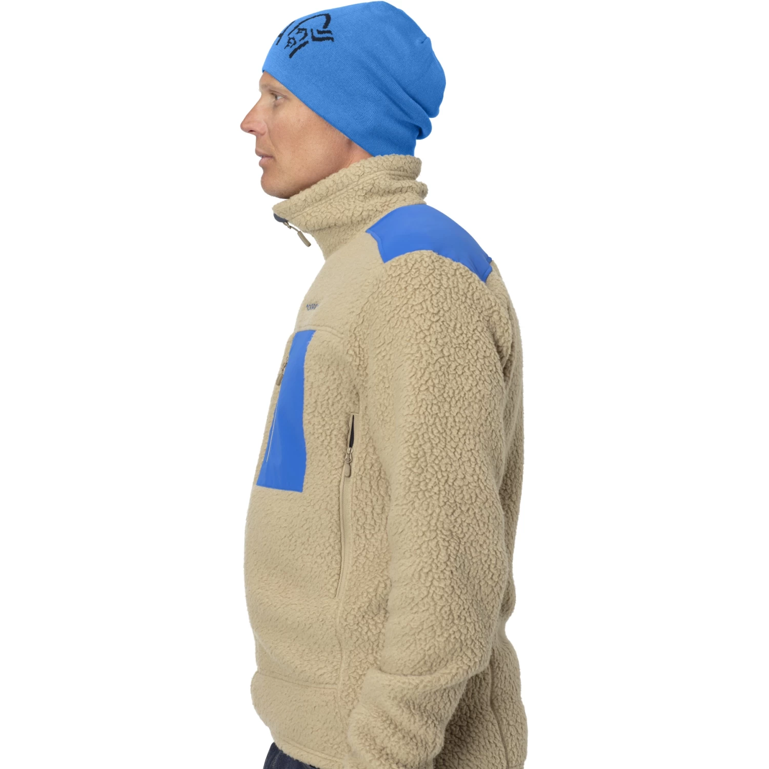 Norrona /29 Reversible Cotton Beanie - Campanula/Indigo Night 3 Norrona /29 Reversible Cotton Beanie - Campanula/Indigo Night - Image 3