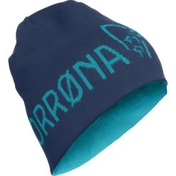 Norrona /29 Reversible Cotton Beanie - Indigo Night/Hawaiian Surf