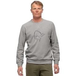 Norrona Crew Neck Longsleeve Sweatshirt Unisex - Drizzle Melange
