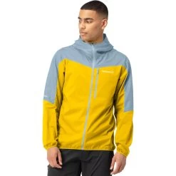 Norrona Falketind Aero60 Hood Men - Sulphur/Blue Fog