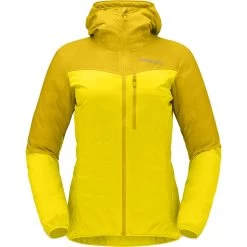 Norrona -Norrona norrona falketind aero60 hood women sulphur blazing yellow 1 1341358