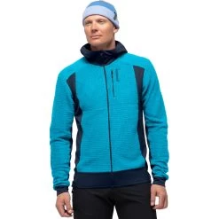 Norrona Falketind Alpha120 Zip Hood Men - Hawaiian Surf/Indigo Night