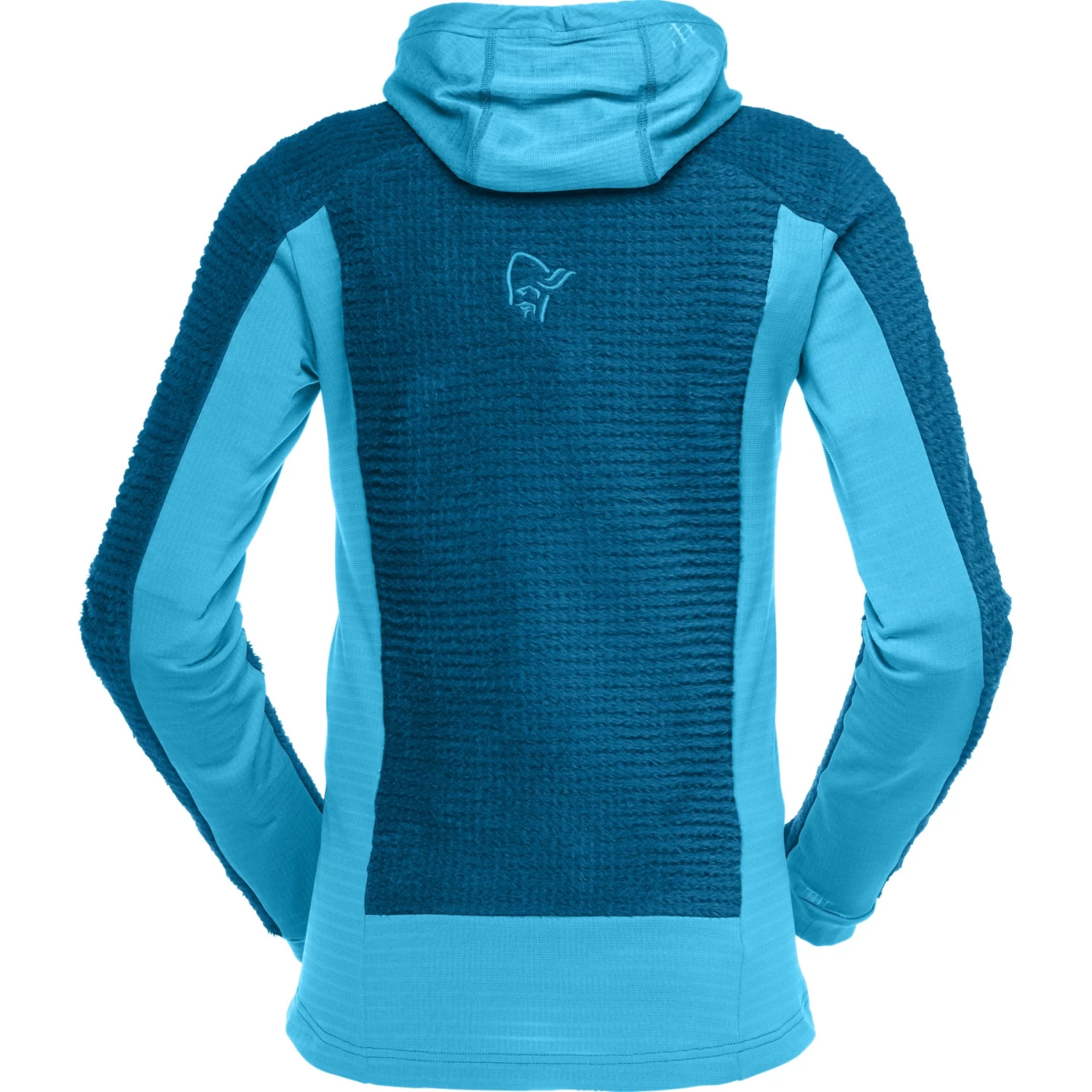 Norrona Falketind Alpha120 Zip Hood Women - Aquarius/Mykonos Blue 3 Norrona Falketind Alpha120 Zip Hood Women - Aquarius/Mykonos Blue - Image 3
