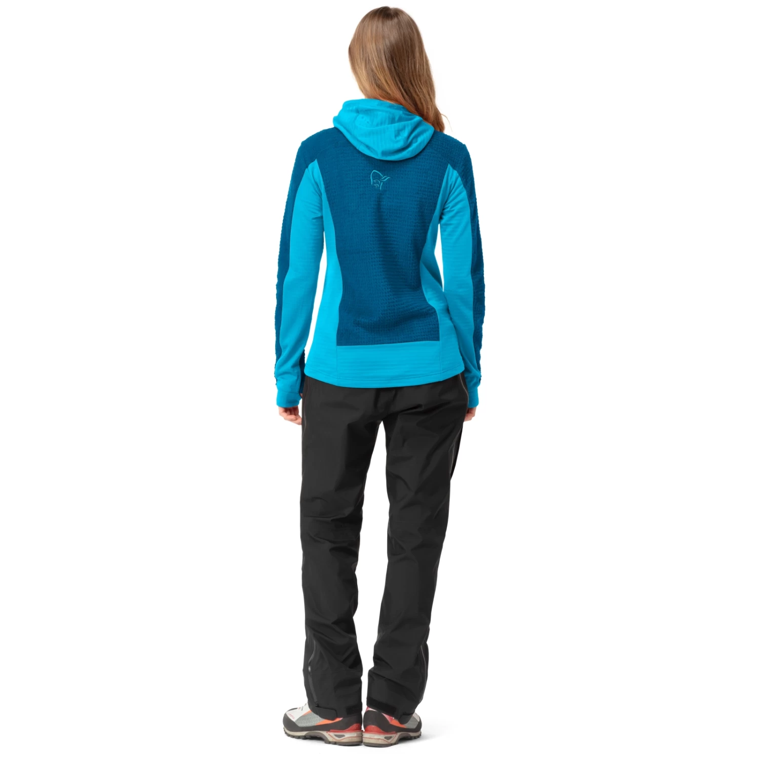 Norrona Falketind Alpha120 Zip Hood Women - Aquarius/Mykonos Blue 5 Norrona Falketind Alpha120 Zip Hood Women - Aquarius/Mykonos Blue - Image 5