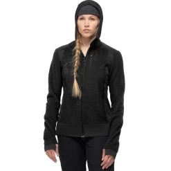 Norrona Falketind Alpha120 Zip Hood Women - Caviar