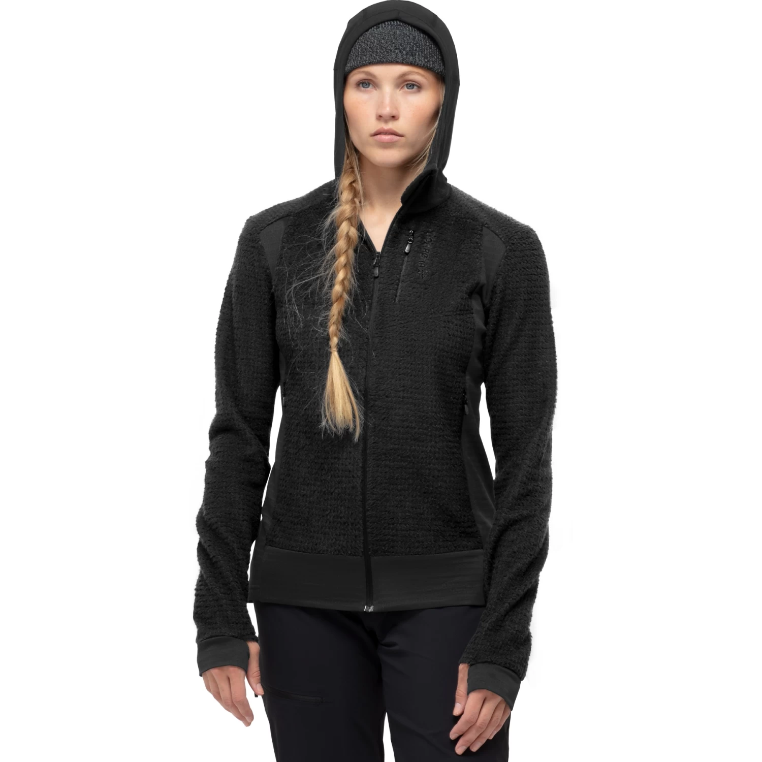 Norrona Falketind Alpha120 Zip Hood Women - Caviar 1 Norrona Falketind Alpha120 Zip Hood Women - Caviar