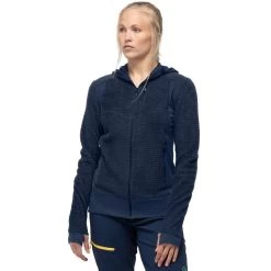 Norrona Falketind Alpha120 Zip Hood Women - Indigo Night