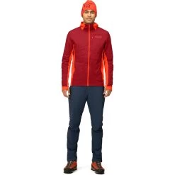 Norrona Falketind Alpha90 Insulated Zip Hood Jacket Men - Arednalin/Rhubarb -Norrona norrona falketind alpha90 insulated zip hood jacket men arednalin rhubarb 4 1517573