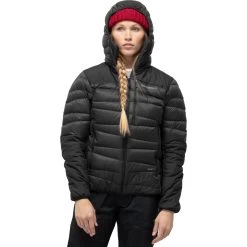 Norrona Falketind Down750 Hood Jacket Women - Caviar