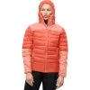 Norrona Falketind Down750 Hood Jacket Women - Orange Alert/Peach Amber