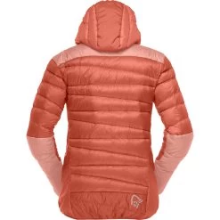 Norrona Falketind Down750 Hood Jacket Women - Orange Alert/Peach Amber -Norrona norrona falketind down750 hood jacket women orange alert peach amber 2 1253560