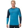 Norrona Falketind Equaliser Merino Round Neck Shirt Men - Hawaiian Surf/Indigo Night