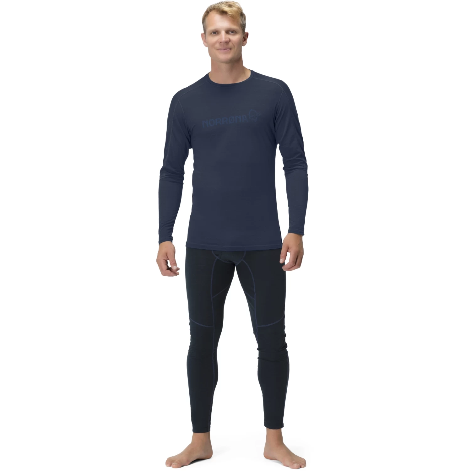 Norrona Falketind Equaliser Merino Round Neck Shirt Men - Indigo Night 4 Norrona Falketind Equaliser Merino Round Neck Shirt Men - Indigo Night - Image 4