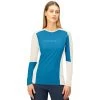 Norrona Falketind Equaliser Merino Round Neck Shirt Women - Hawaiian Surf/Snowdrop