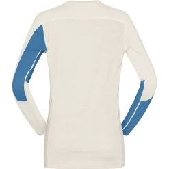 Norrona Falketind Equaliser Merino Round Neck Shirt Women - Hawaiian Surf/Snowdrop -Norrona norrona falketind equaliser merino round neck shirt women hawaiian surf snowdrop 3 1517605