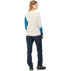 Norrona Falketind Equaliser Merino Round Neck Shirt Women - Hawaiian Surf/Snowdrop -Norrona norrona falketind equaliser merino round neck shirt women hawaiian surf snowdrop 5 1517607