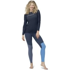Norrona Falketind Equaliser Merino Round Neck Shirt Women - Indigo Night -Norrona norrona falketind equaliser merino round neck women indigo night 2 1460945