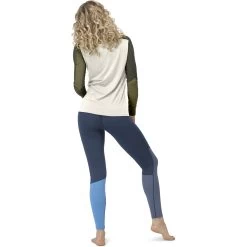 Norrona Falketind Equaliser Merino Round Neck Shirt Women - Olive Drab/Olive Night -Norrona norrona falketind equaliser merino round neck women olive drab olive night 4 1253606