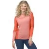 Norrona Falketind Equaliser Merino Round Neck Shirt Women - Peach Amber/Orange Alert
