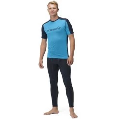 Norrona Falketind Equaliser Merino T-Shirt Men - Hawaiian Surf/Indigo Night -Norrona norrona falketind equaliser merino t shirt men hawaiian surf indigo night 2 1460899