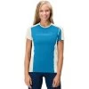 Norrona Falketind Equaliser Merino T-Shirt Women - Hawaiian Surf/Snowdrop