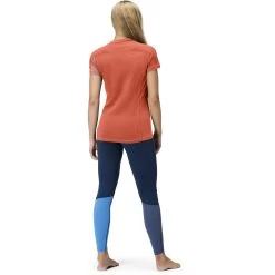 Norrona Falketind Equaliser Merino T-Shirt Women - Peach Amber/Orange Alert -Norrona norrona falketind equaliser merino t shirt women peach amber orange alert 4 1253643