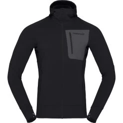 Norrona Falketind Power Grid Hood Jacket Men - Caviar -Norrona norrona falketind power grid hood men caviar 1 1341849