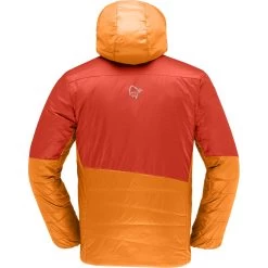 Norrona Falketind Thermo60 Hood Jacket Men - Arednalin/Orange Popsicle -Norrona norrona falketind thermo60 hood men arednalin orange popsicle 2 1126333