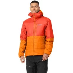 Norrona Falketind Thermo60 Hood Jacket Men - Arednalin/Orange Popsicle
