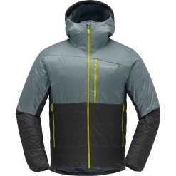 Norrona Falketind Thermo60 Hood Jacket Men - North Atlantic/Caviar -Norrona norrona falketind thermo60 hood men north atlantic caviar 1 1126346
