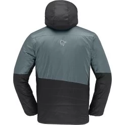Norrona Falketind Thermo60 Hood Jacket Men - North Atlantic/Caviar -Norrona norrona falketind thermo60 hood men north atlantic caviar 2 1126347