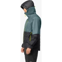 Norrona Falketind Thermo60 Hood Jacket Men - North Atlantic/Caviar -Norrona norrona falketind thermo60 hood men north atlantic caviar 2 1151022