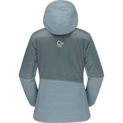 Norrona Falketind Thermo60 Hood Jacket Women - North Atlantic/Tourmaline -Norrona norrona falketind thermo60 hood women north atlantic tourmaline 2 1126368