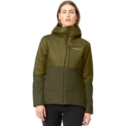 Norrona Falketind Thermo60 Hood Jacket Women - Olive Drab/Olive Night