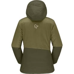 Norrona Falketind Thermo60 Hood Jacket Women - Olive Drab/Olive Night -Norrona norrona falketind thermo60 hood women olive drab olive night 2 1253766