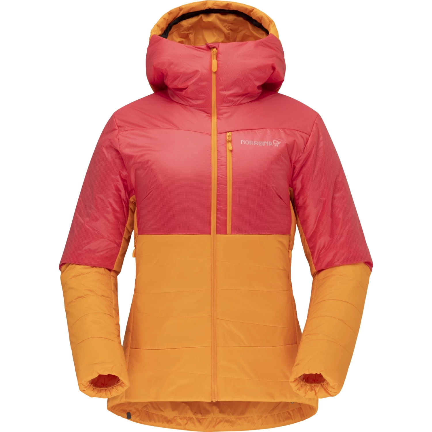 Norrona Falketind Thermo60 Hood Jacket Women - Orange Popsicle/Honeysuckle 2 Norrona Falketind Thermo60 Hood Jacket Women - Orange Popsicle/Honeysuckle - Image 2