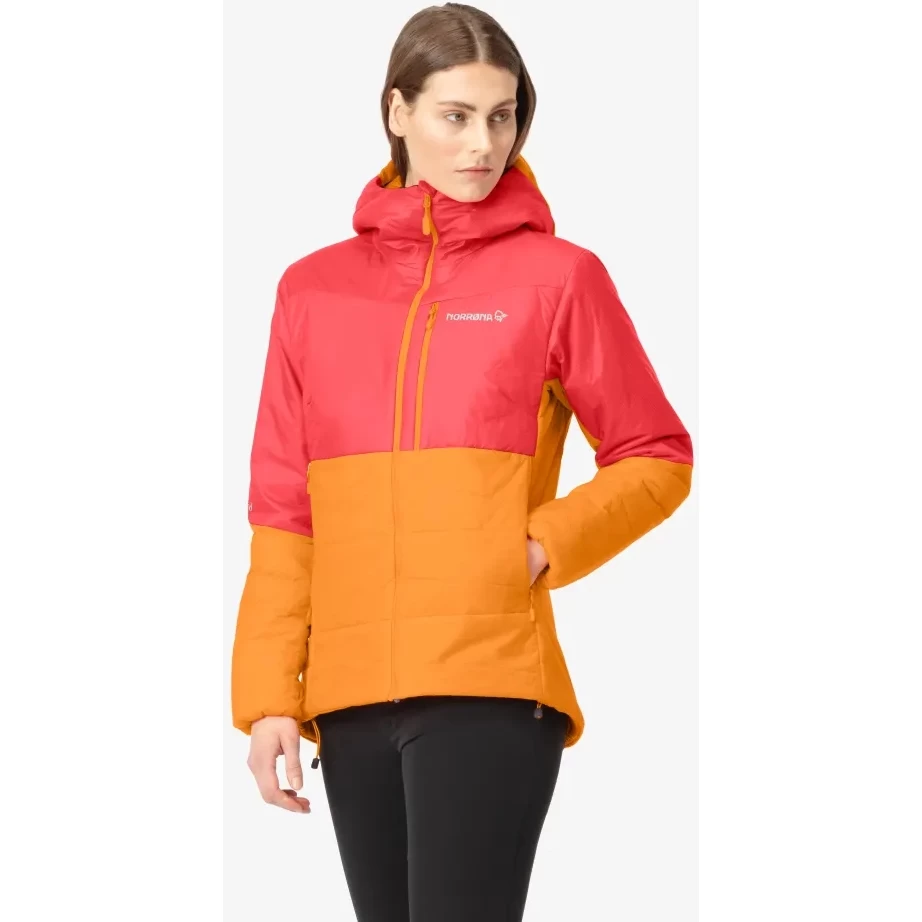 Norrona Falketind Thermo60 Hood Jacket Women - Orange Popsicle/Honeysuckle 4 Norrona Falketind Thermo60 Hood Jacket Women - Orange Popsicle/Honeysuckle - Image 4