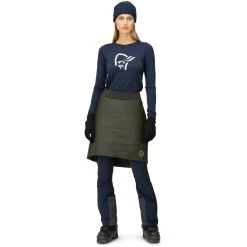 Norrona Falketind Thermo80 Skirt Women - Olive Night -Norrona norrona falketind thermo80 skirt women olive night 3 1517662