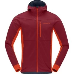 Norrona Falketind Warm2 Octa Hood Jacket Men - Arednalin/Rhubarb -Norrona norrona falketind warm2 octa hood jacket men arednalin rhubarb 2 1517671