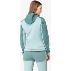 Norrona Falketind Warm2 Octa Hood Jacket Women - North Atlantic/Tourmaline -Norrona norrona falketind warm2 octa hood women north atlantic tourmaline 5 1126746