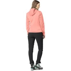 Norrona Falketind Warm2 Octa Hood Jacket Women - Orange Alert/Peach Amber -Norrona norrona falketind warm2 octa hood women orange alert peach amber 2 1462126